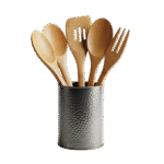 vecteezy collection of wooden kitchen utensils in a textured dark 68186110