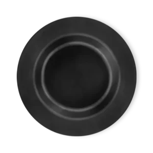 black melamine deep plate