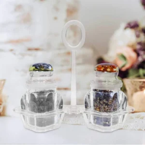 acrylic salt & pepper 2 pcs set