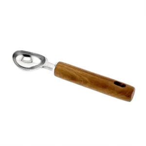 wooden handle ice cream scooper