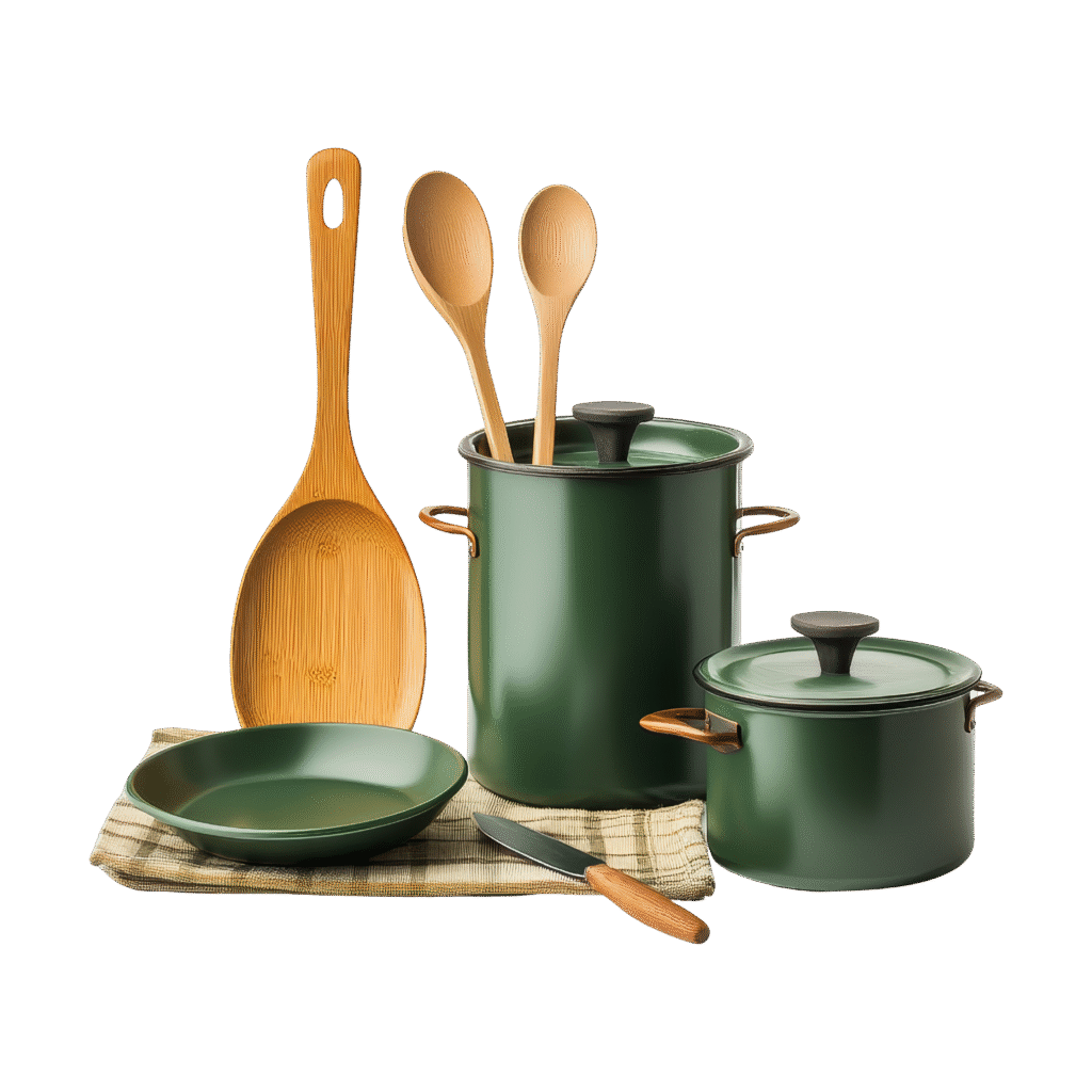 vecteezy indoor kitchen essentials overhead product display 55184029