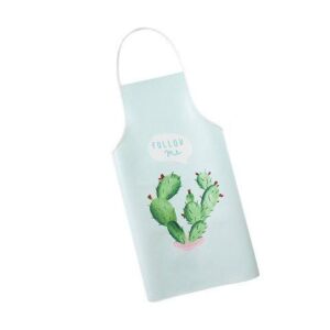 Waterproof Kitchen Apron - Green Cactus