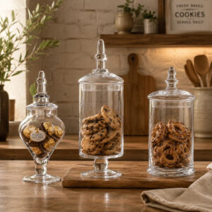 glass jars for sweet treats